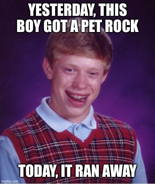 Bad Luck Brian yearbook meme