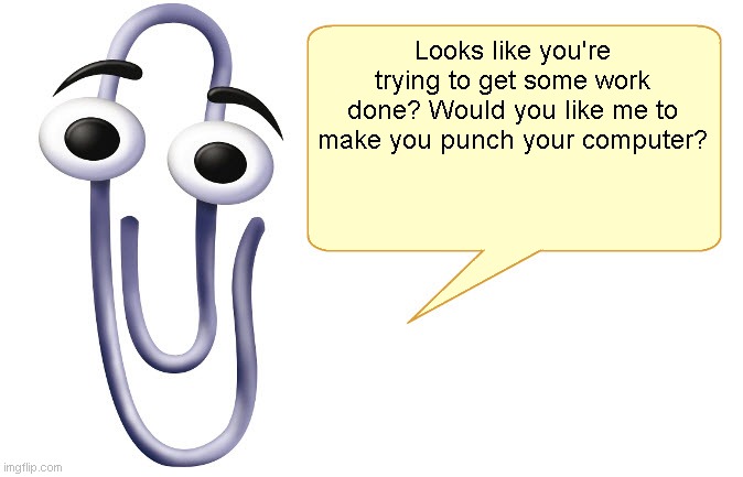 Clippy meme example