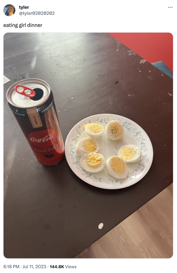 Girl Dinner meme