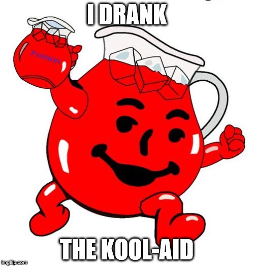 Kool-Aid Man meme example