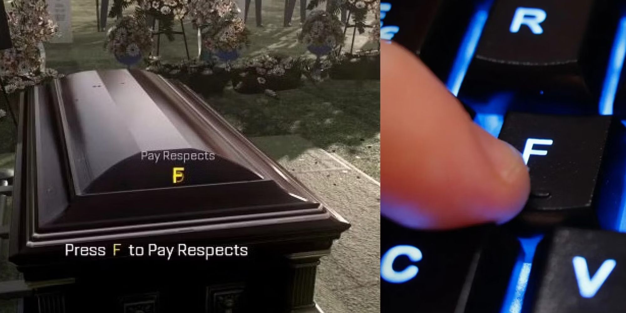 Press F to Pay Respects meme example