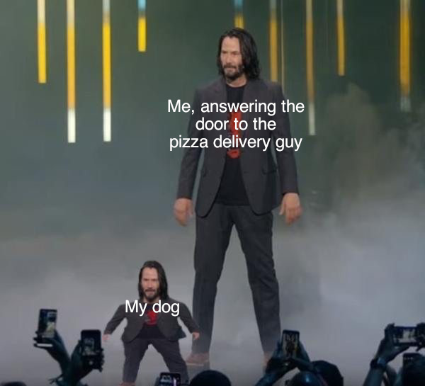 Short Keanu Reeves meme