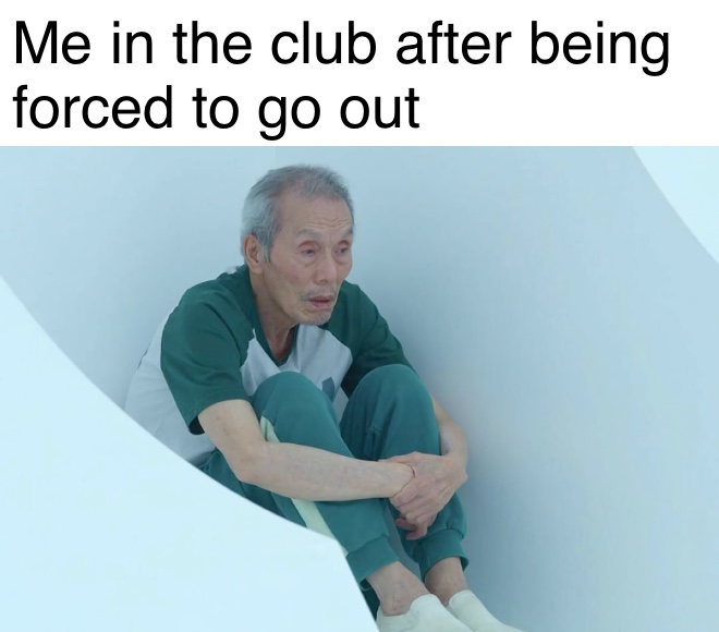 Sitting and Standing Old Man meme