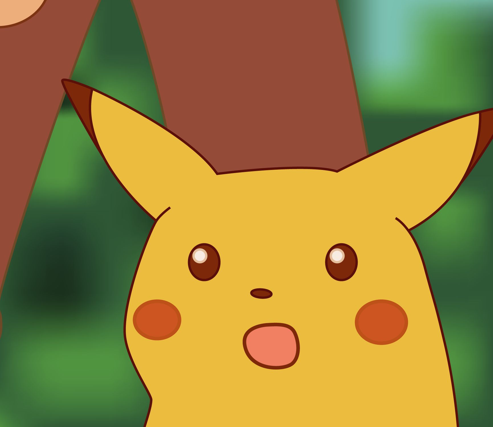 Surprised Pikachu meme example