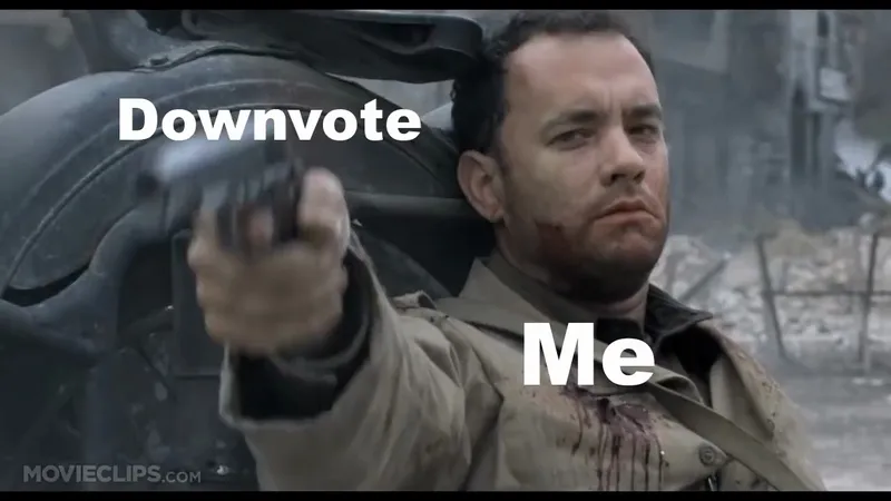 Tom Hanks vs. Tank meme