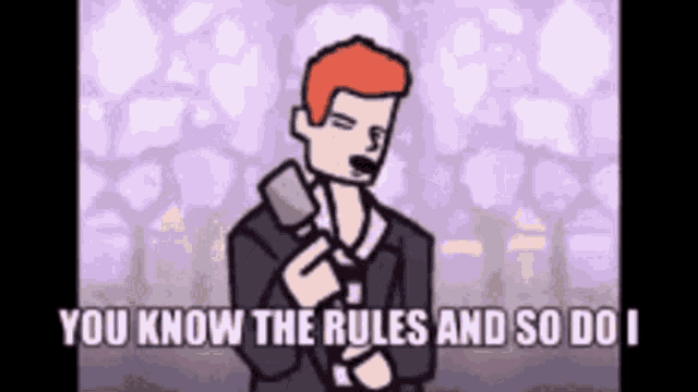 You Know the Rules and So Do I meme example