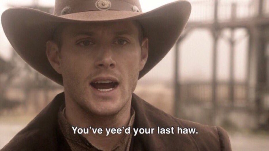 You've Yeed Your Last Haw meme example