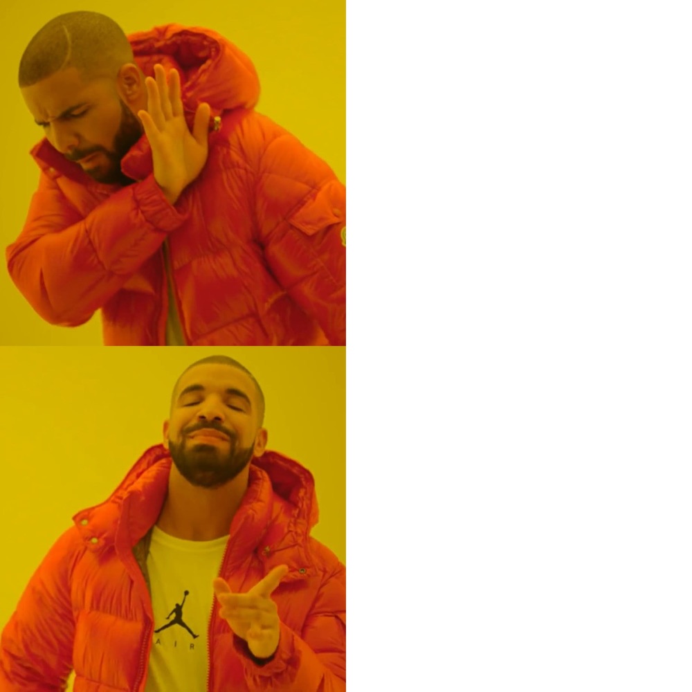 Drake (Hotline Bling) blank template