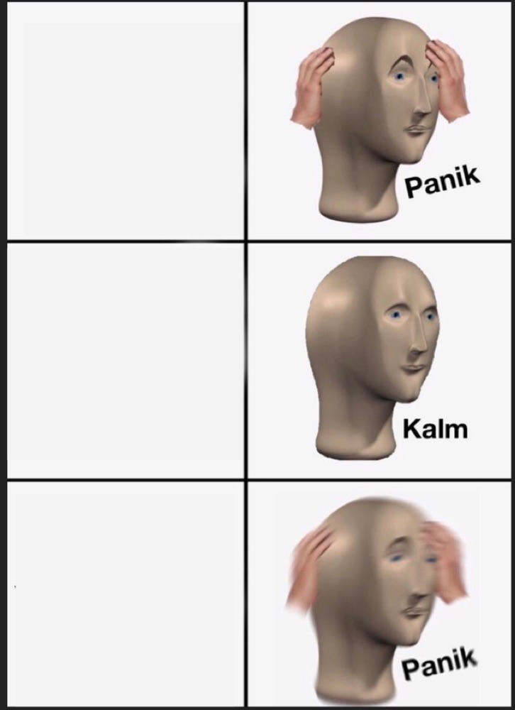 Panik / Kalm / Panik blank template