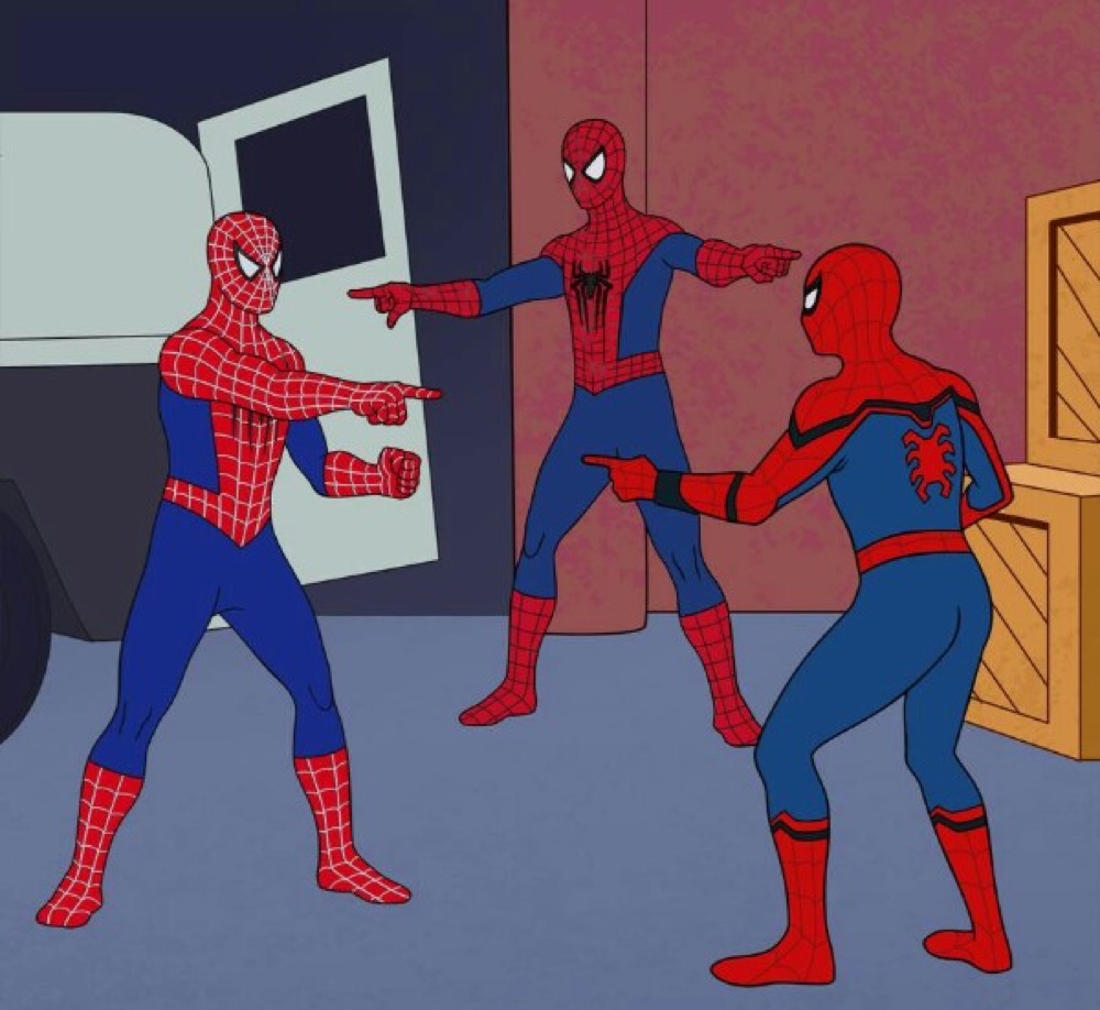 Spider-Man Pointing blank template